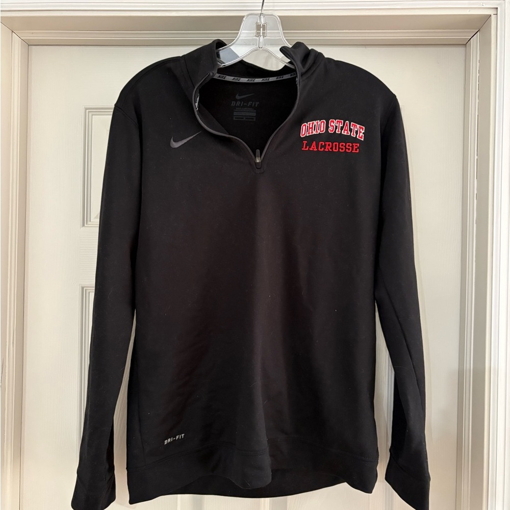 Nike Black Ohio State Lacrosse Quarter-Zip Pullover
